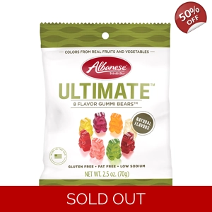 Albanese Ultimate™ 8 Flavour Gummi Bears™ - Gummy Bear Sweets 70g Bag